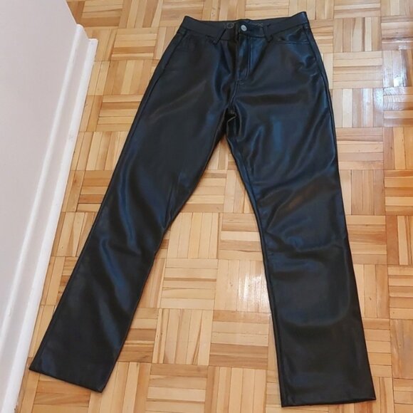 yoga jeans Pants - Yoga vegan leather pants size 27